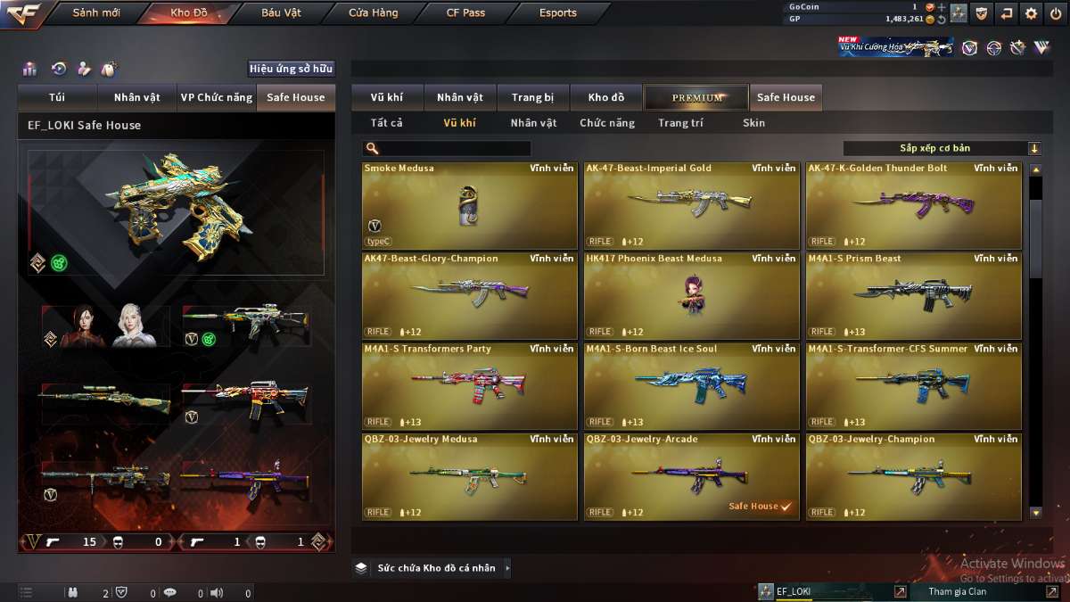 shop acc cf uy tin gia re